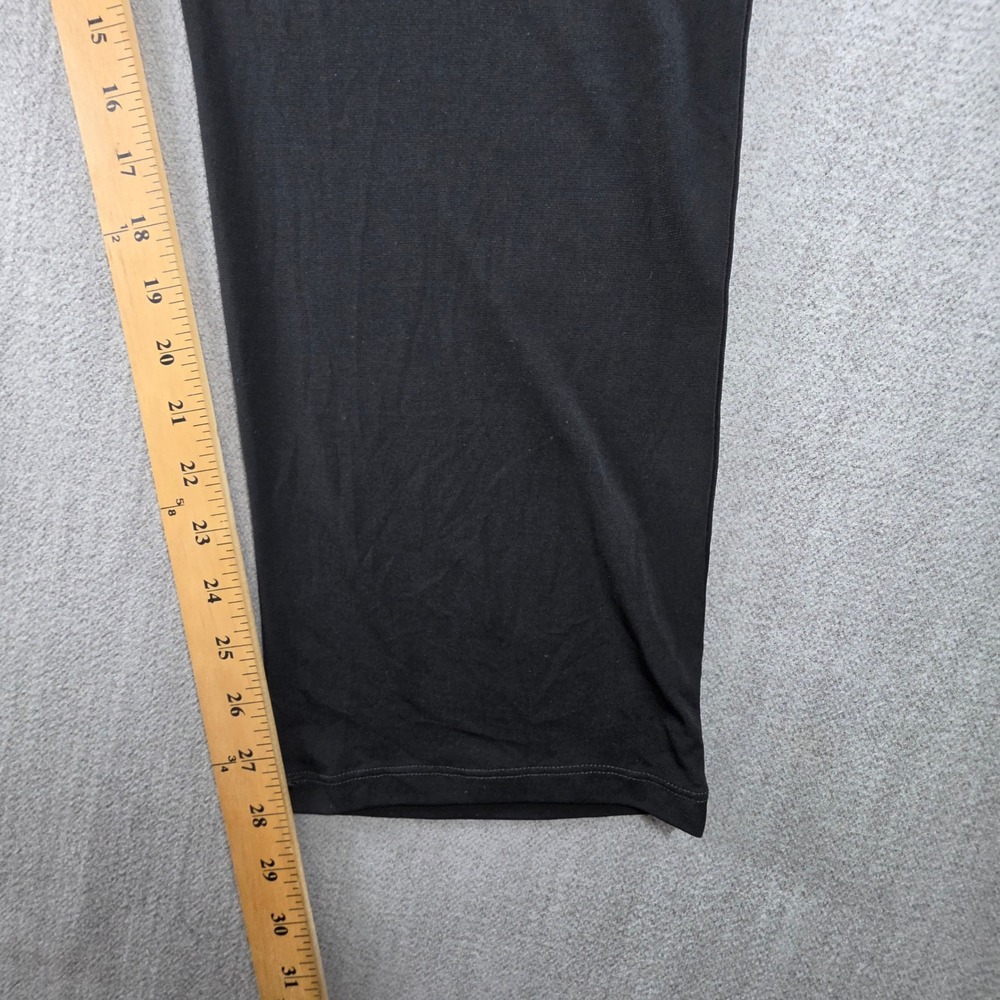 Slinky Brand Pants Womens 1X Black Elastic Waist Straight Leg Stretch 8143-D14 - Picture 7 of 16